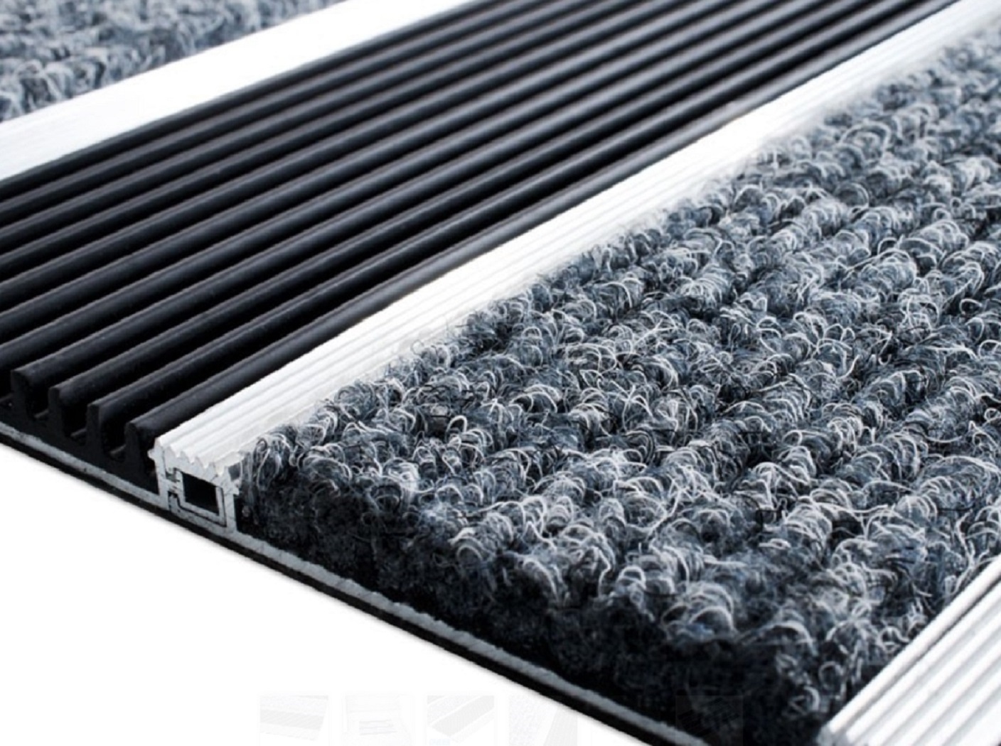 Aluminum Doormats Steel Mats Elegant Mat Ribbed, Carpet Insert